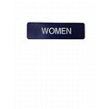 Don-Jo Women's / Handicap ADA Blue Bathroom Sign with Braille HS907047